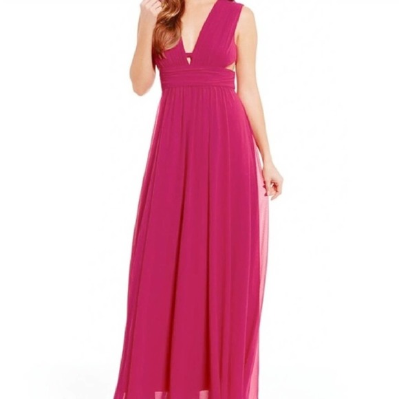 Badgley Mischka Pink Maxi Dress - Picture 9 of 12